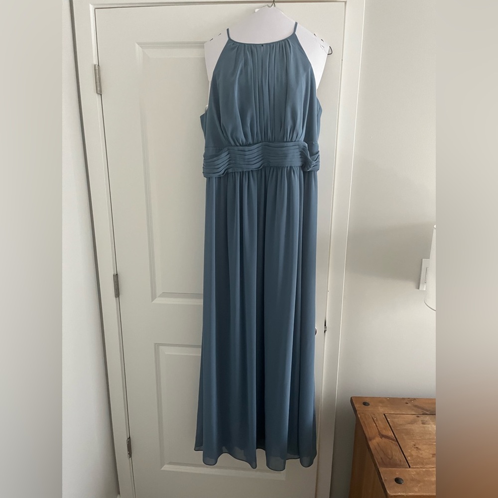 Steel Blue Bridesmaid dress- Size 18